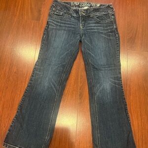 Refuge Dark Blue Flare Jeans